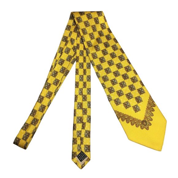 GIANNI VERSACE Versus Men's 100% Silk Necktie Luxury Designer Tie 60x3.75